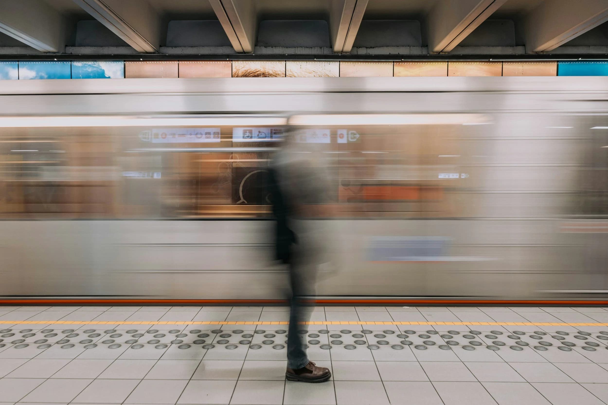 In motion